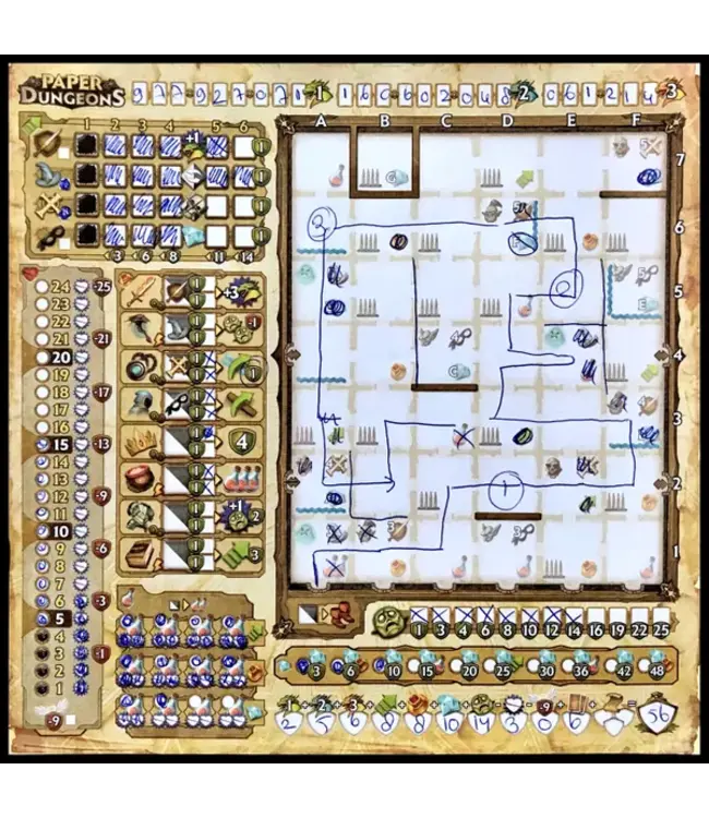 Paper Dungeons (NL) - Dice game