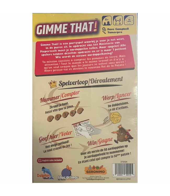 Gimme That! (NL) - Würfelspiel