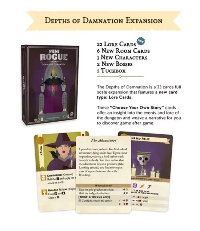 Mini Rogue: Vervloekte Diepten (NL) - Kaartspel