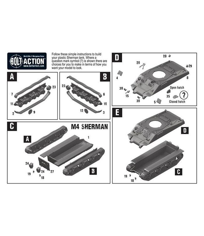 Warlord Games: Bolt Action - M4 Sherman Medium Tank
