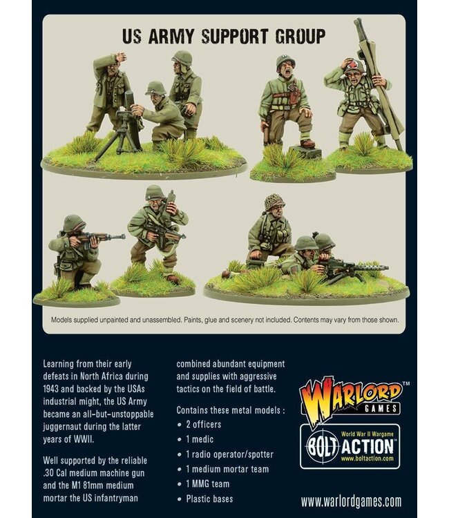 Warlord Games: Bolt Action - US Army Support Group