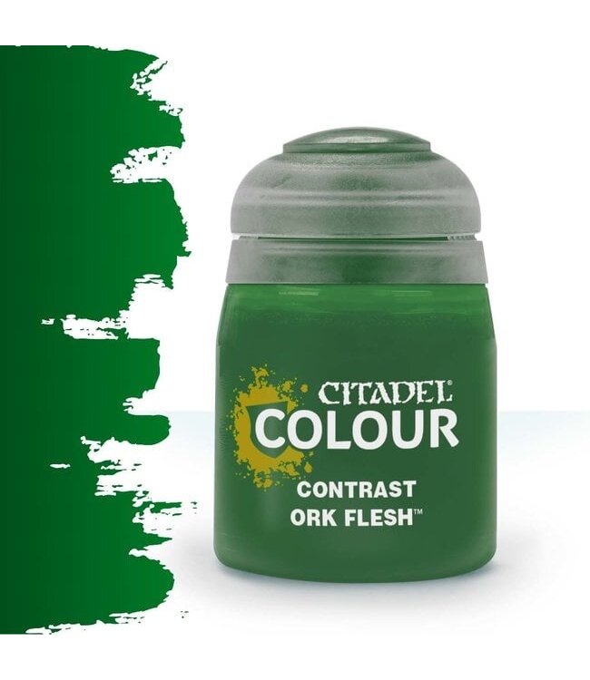 Citadel Colour Contrast: Ork Flesh (18ml) - Miniature Paint