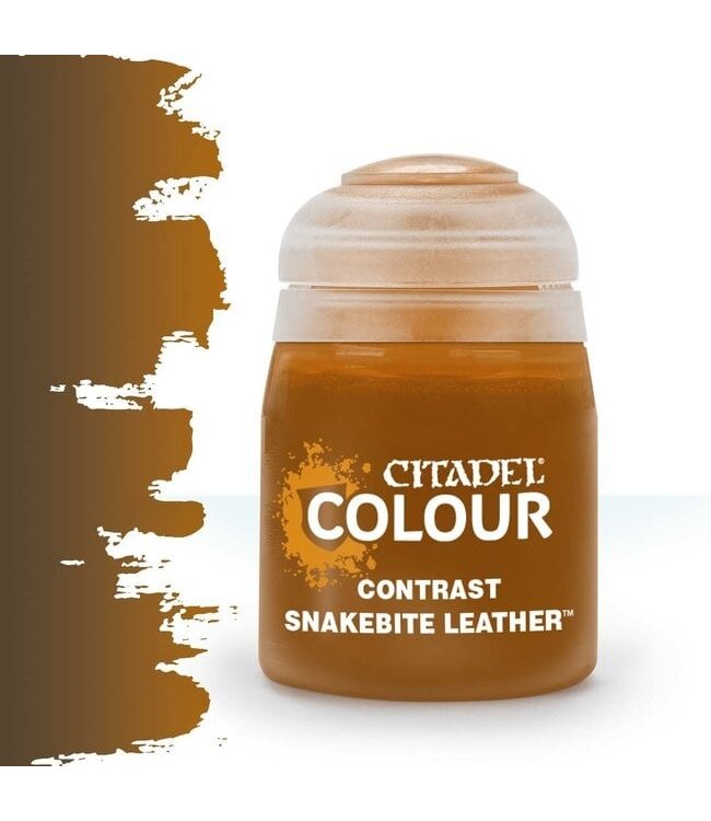 Citadel Colour Contrast: Snakebite Leather (18ml) - Miniature Paint