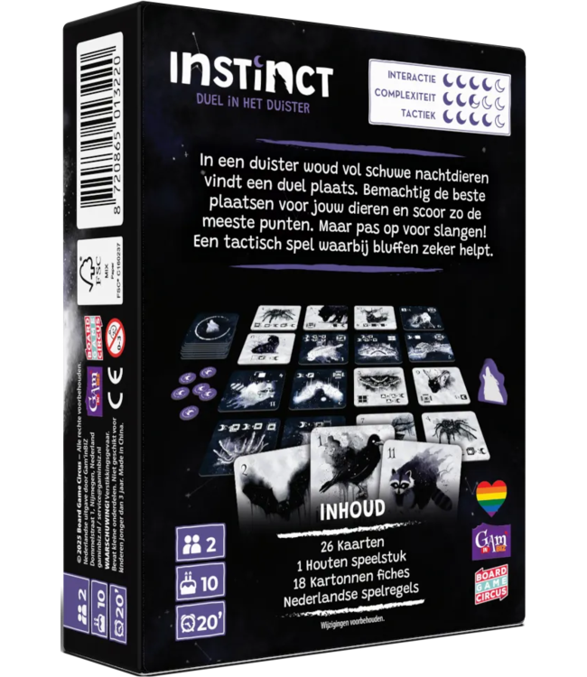 Instinct: Duel in het Duister (NL) - Kartenspiel