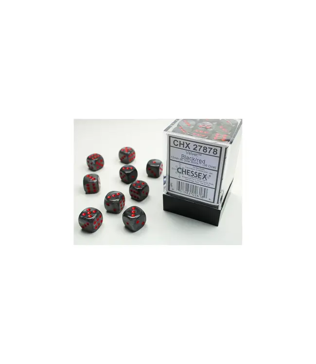 Dobbelstenen D6: Velvet 12mm