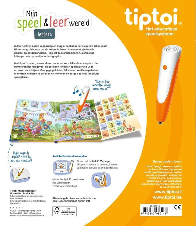 Tiptoi: Mijn Speel & Leer Wereld: Letters (NL)