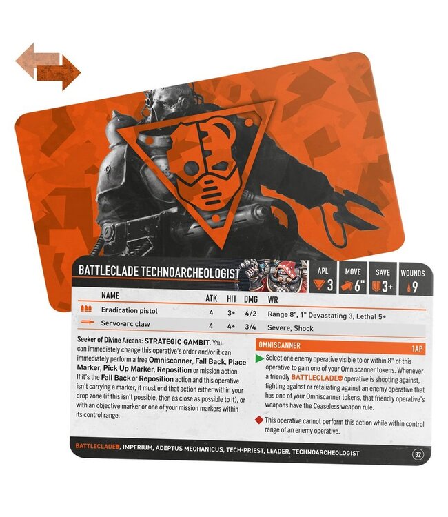 Warhammer 40,000 - Kill Team Datacards: Battleclade
