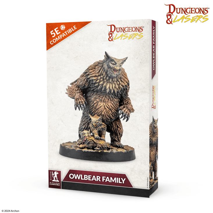 Dungeons & Lasers Owlbear Family