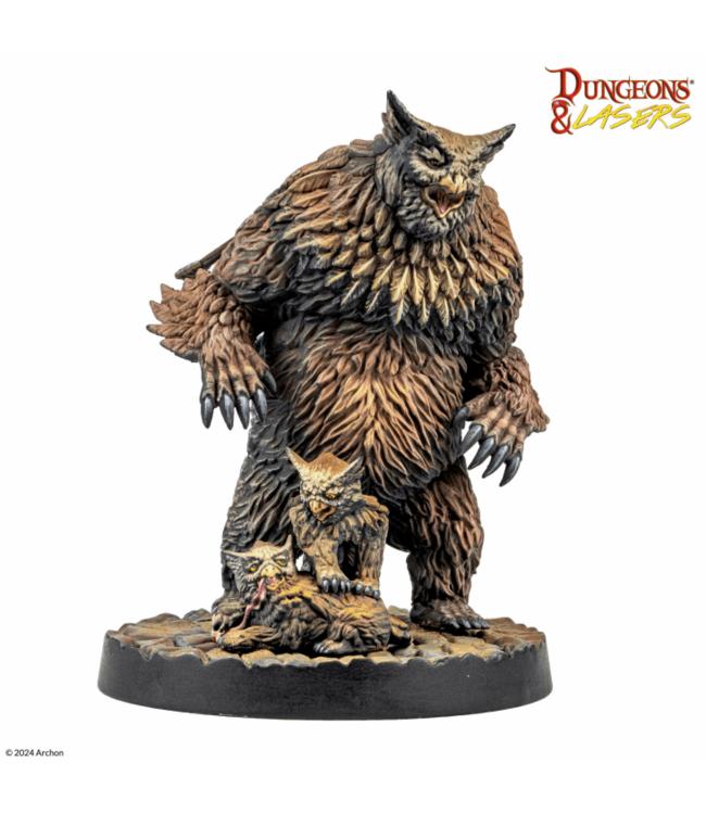 Dungeons & Lasers - Owlbear Family - Miniatures
