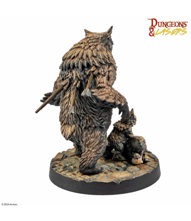 Dungeons & Lasers - Owlbear Family - Miniatures