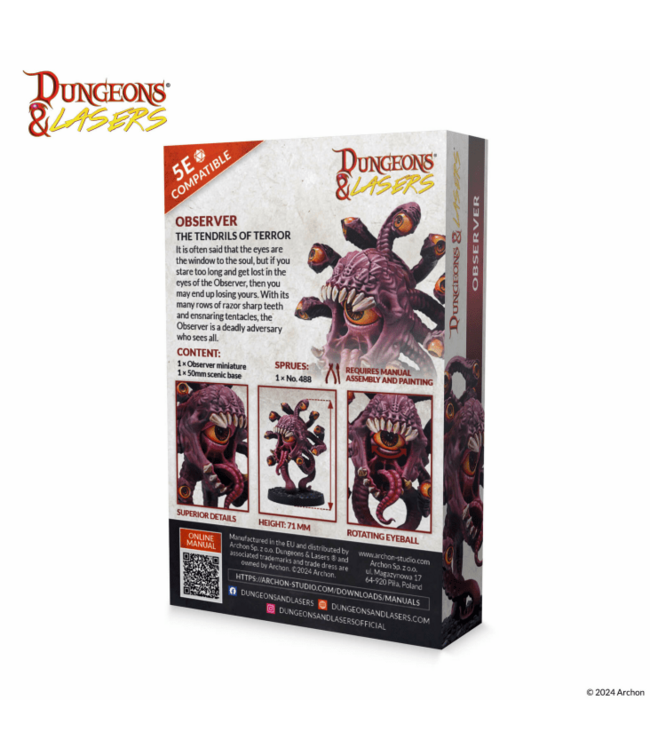 Dungeons & Lasers -Observer The Tendrils of Terror - Miniatures