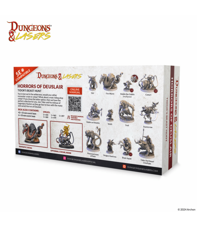Dungeon & Lasers - Horrors of Deuslair: Tidor's Beast Hunt - Miniatures
