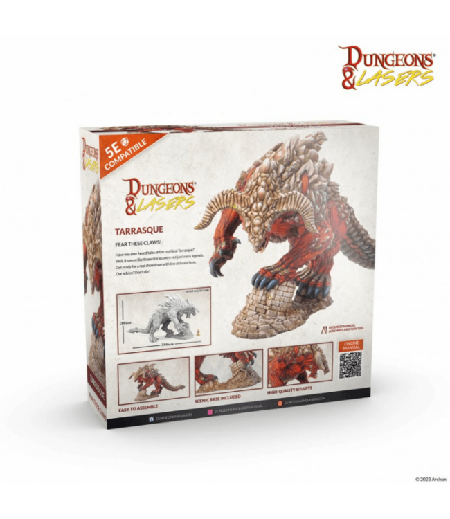 Dungeons & Lasers - Tarrasque: Fear these Claws! - Miniatures