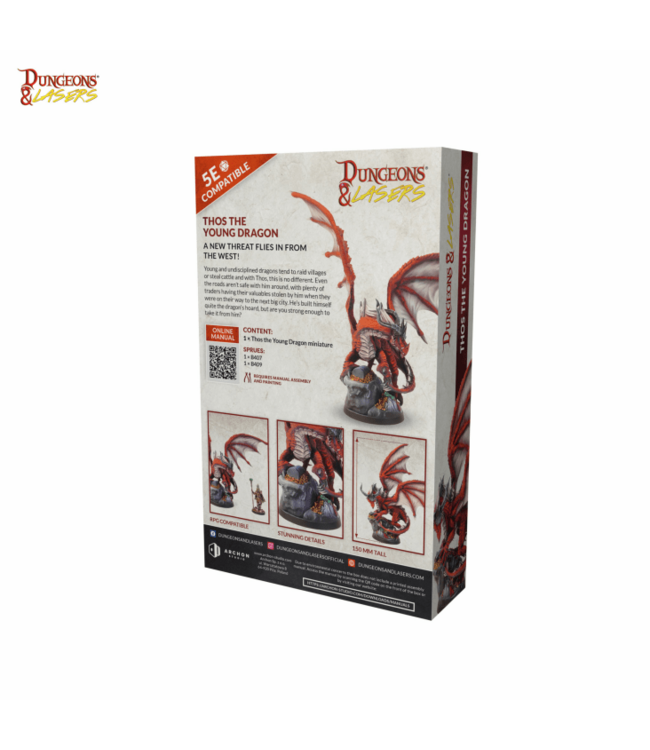 Dungeons & Lasers - Thos the Young Dragon - Miniatures