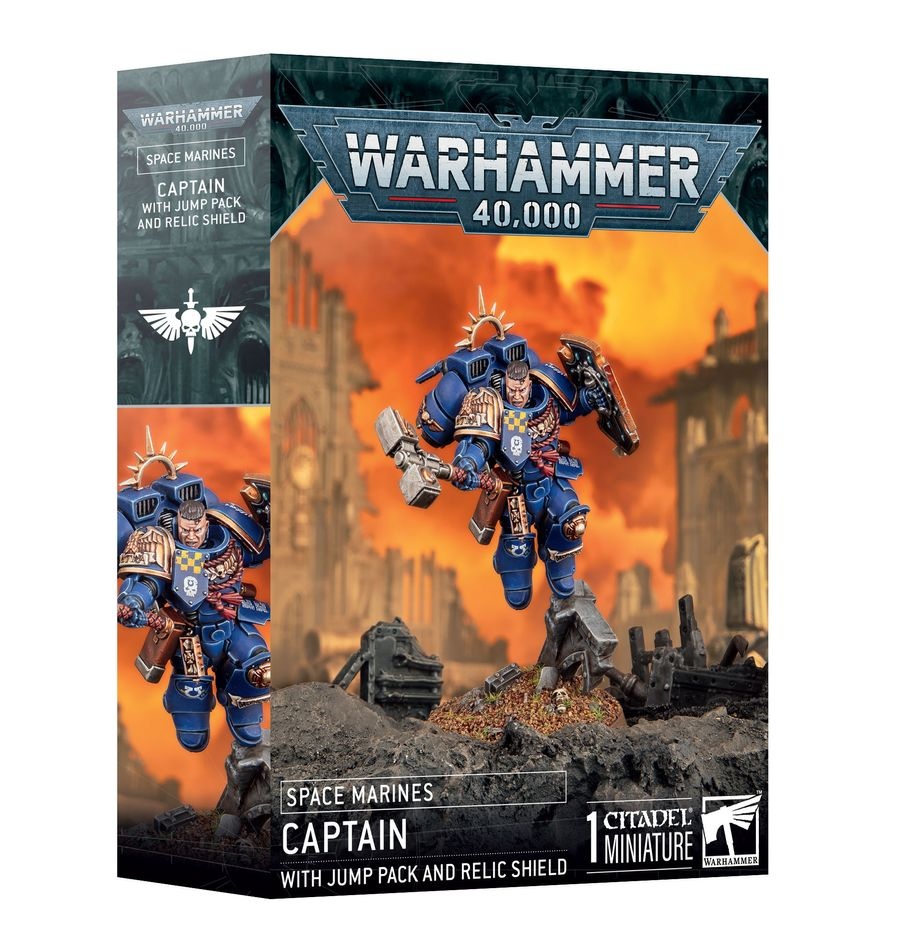 Citadel Miniatures Space Marines: Captain with Jump Pack and Relic Shield