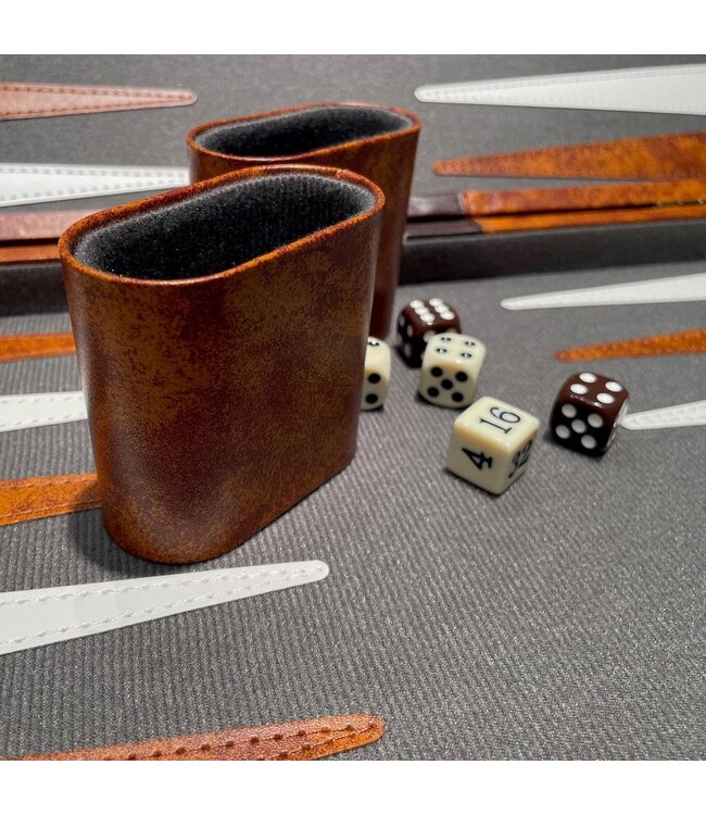 Backgammon (Case Brown Vinyl) - Board game