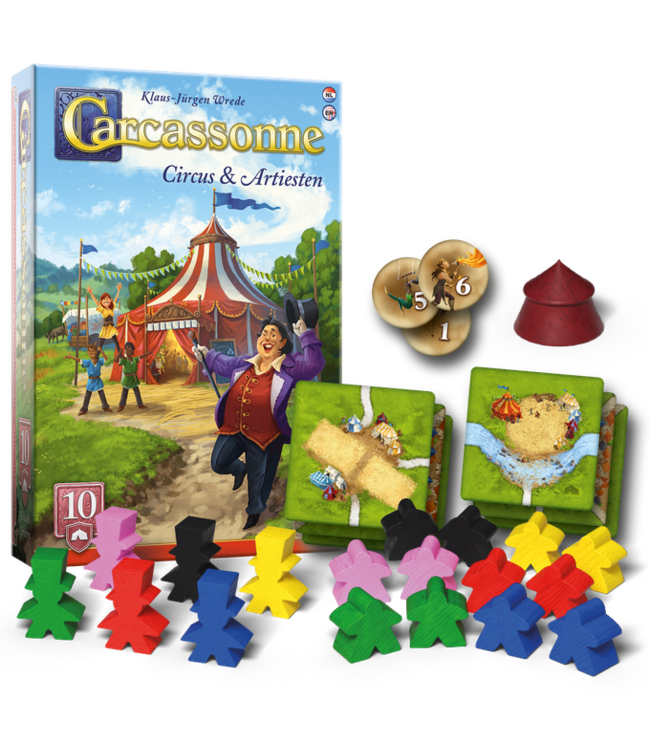 Carcassonne: Circus & Artiesten (NL) - Bordspel Uitbreiding