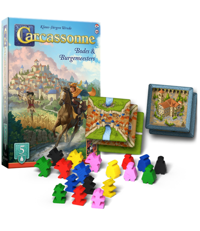 Carcassonne: Bodes & Burgemeester (NL) - Bordspel Uitbreiding