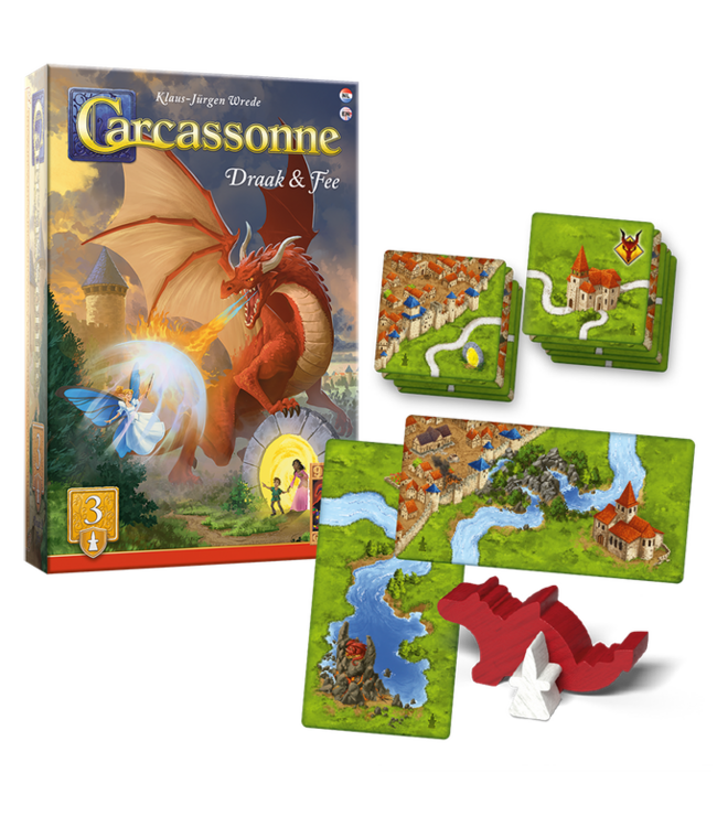 Carcassonne: Draak & Fee (NL) - Board game Expansion
