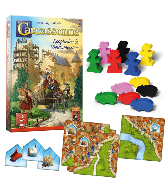 Carcassonne: Kooplieden & Bouwmeesters (NL) - Bordspel Uitbreiding
