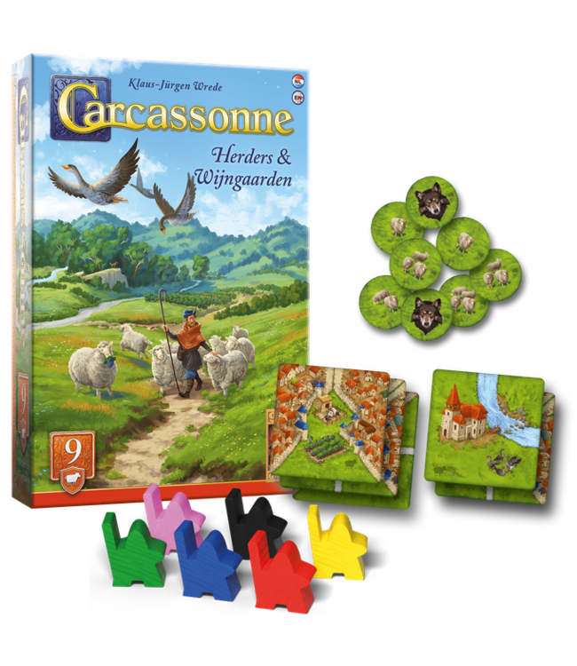 Carcassonne: Herders & Wijngaarden (NL) - Brettspiel Erweiterung