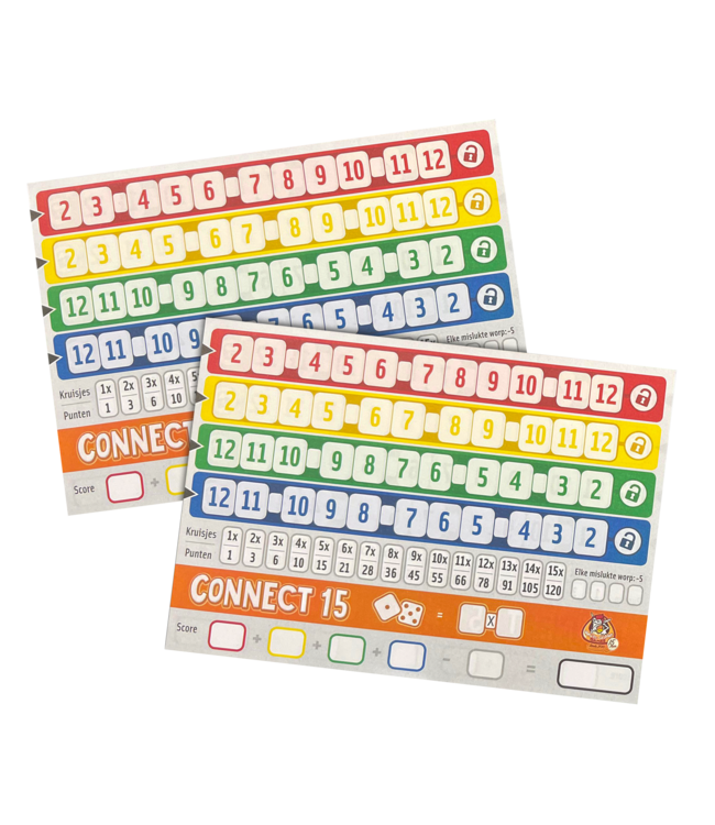 Qwixx 15 (NL) - Scoreblok