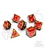 Glassstaff CritStones: Gemcutter's Ruby Geode - RPG Dice Set