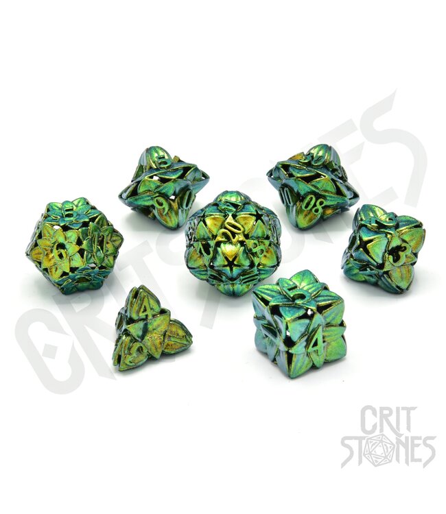 CritStones: Feywild Charm Metal - RPG Dice Set