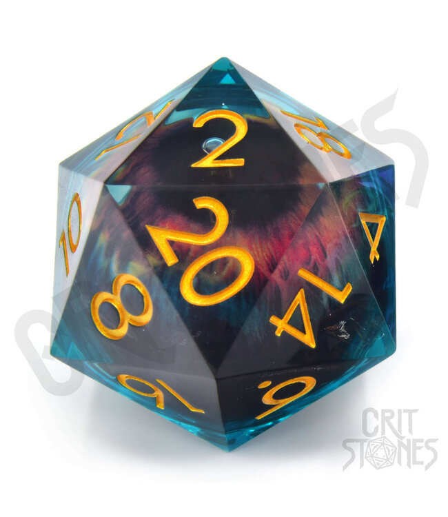CritStones: Eye of the Oracle: Liquid Core 50mm D20