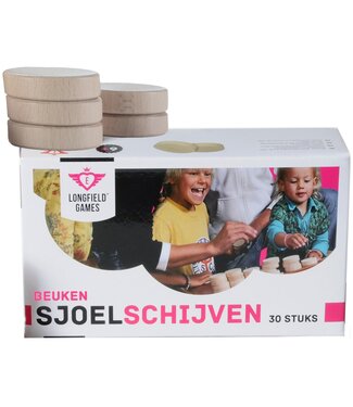 Longfield Games Sjoelschijven Beukenhout (30 Stuks)