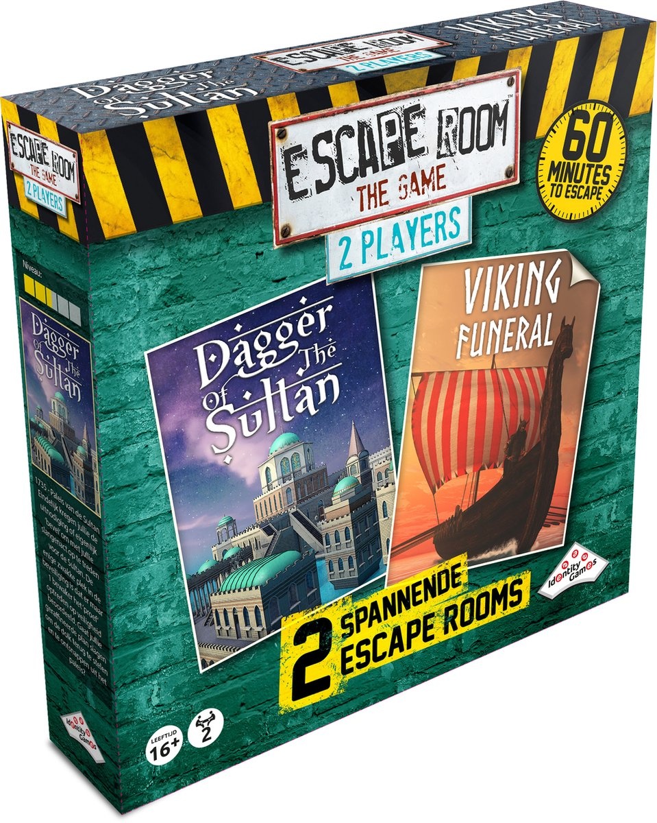 Identity Games Escape Room the Game: 2 Players (Dagger of the Sultan &amp; Viking Funeral) (NL) afbeelding