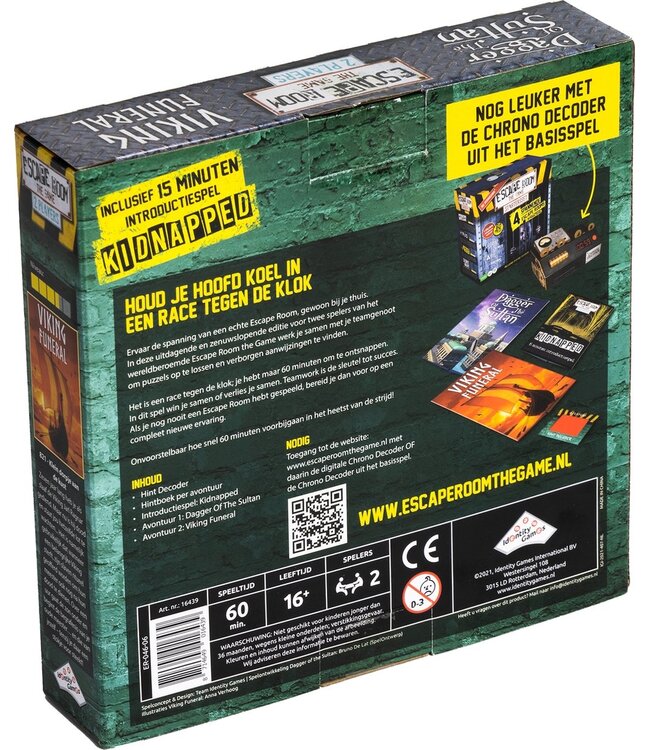 Escape Room the Game: 2 Players (Dagger of the Sultan & Viking Funeral) (NL)