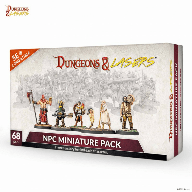Dungeons &amp; Lasers NPC Miniature Pack afbeelding