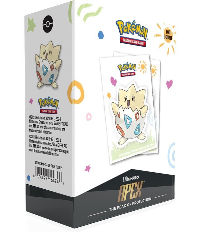 Ultra Pro: Apex Sleeves - Togepi (105 stuks) - Accessoires