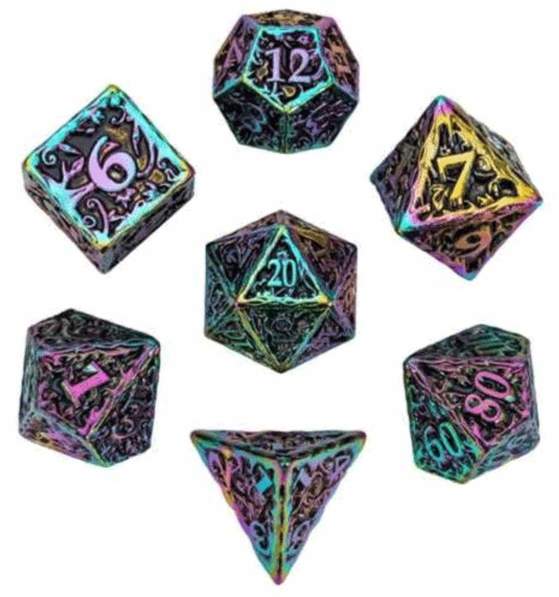 HOT Games Dice: Rainbow Metal afbeelding