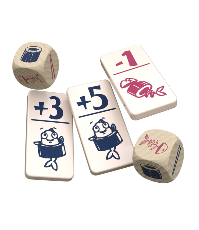 Geharrewar in de Sushibar - Dicegame