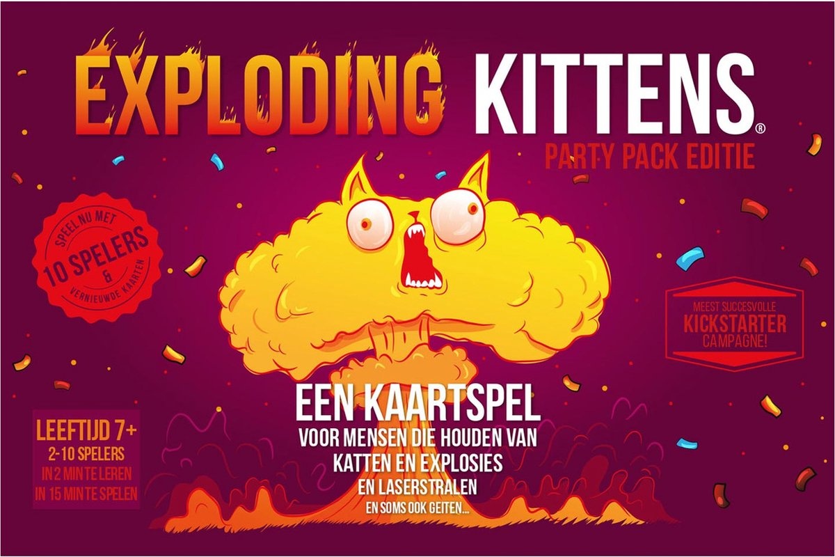Exploding Kittens Exploding Kittens: Party Pack Editie (NL) afbeelding