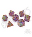 Glassstaff CritStones: Radiant Rune Sharp Edge Resin - RPG Dice Set