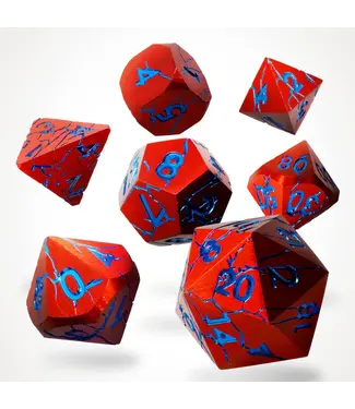 Glassstaff CritStones: Ruptured Hell Metal - RPG Dice Set