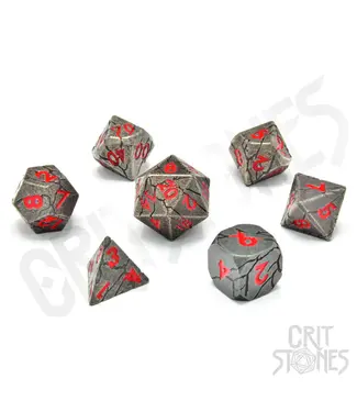 Glassstaff CritStones: Fractured Fate Metal - RPG Dice Set