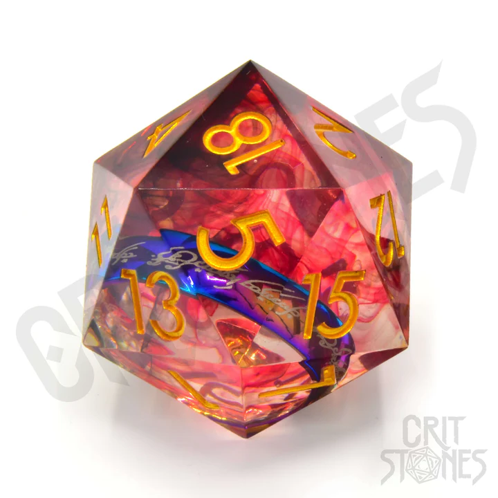 Glassstaff CritStones: Ring of Power - Resin D20 33mm afbeelding