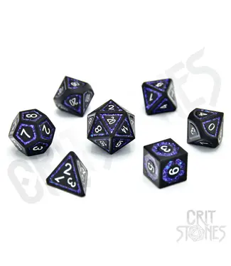 Glassstaff CritStones: Astral Gleam Metal - RPG Dice Set