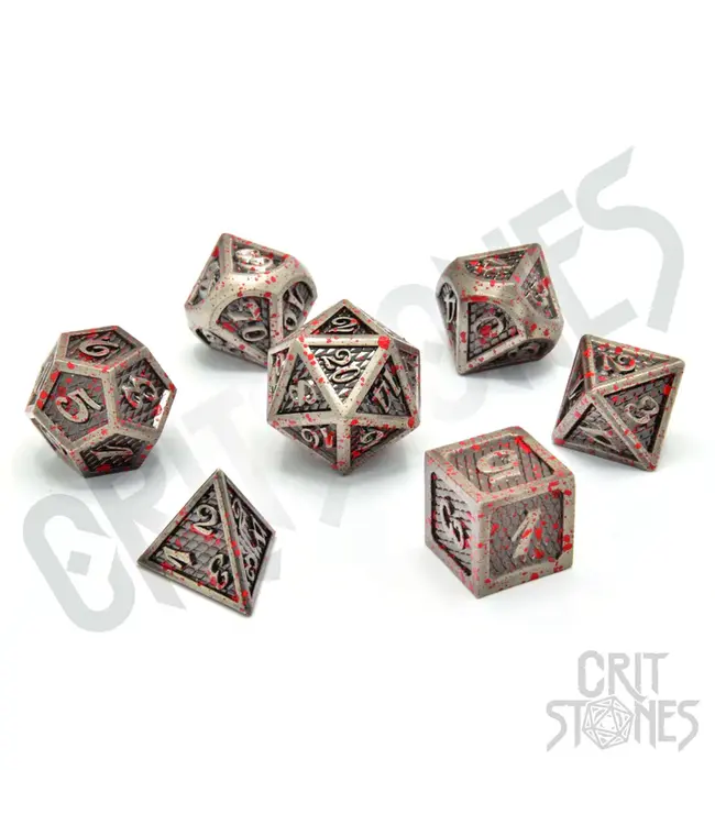 CritStones: The Gladiator Metal - RPG Dice Set