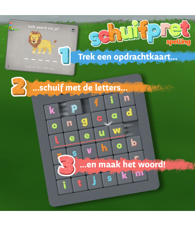 Schuifpret: Spelling (NL)