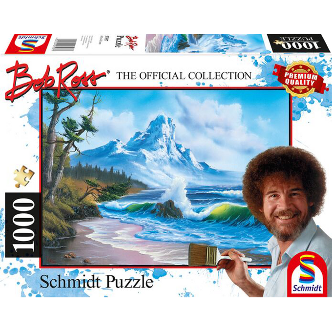 Schmidt Bob Ross: Berg bij de Zee (1000 Stukjes) afbeelding