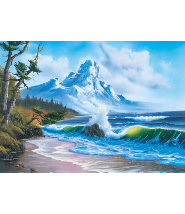 Bob Ross: Berg bij de Zee (1000 Teile)