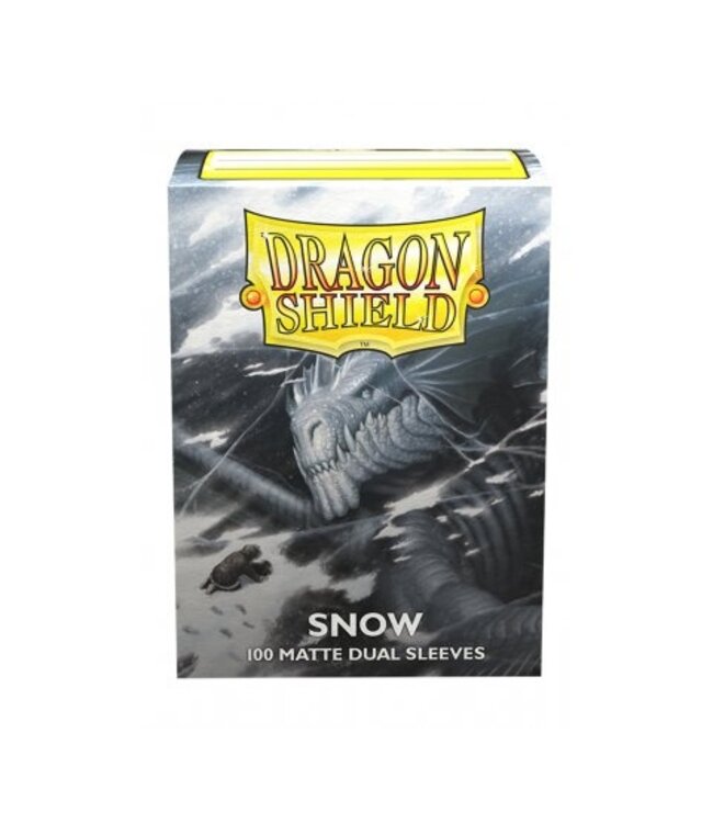 Dragon Shield Matte Dual - Snow (100 sleeves) - Card sleeves