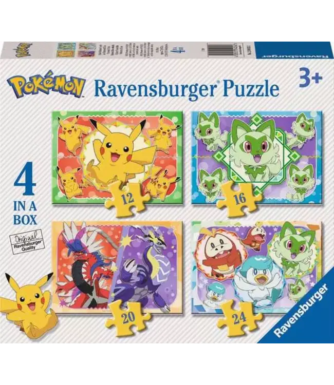 Ravensburger Pokémon Puzzle Friends in Paldea (4 in a Box)