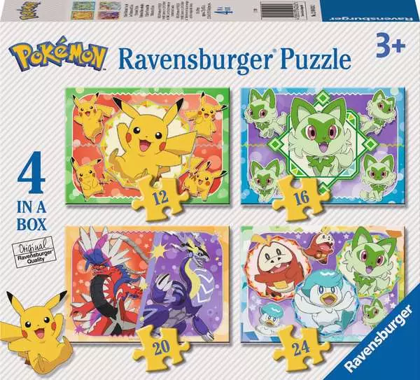 Ravensburger Pokémon Puzzle Friends in Paldea (4 in a Box) afbeelding