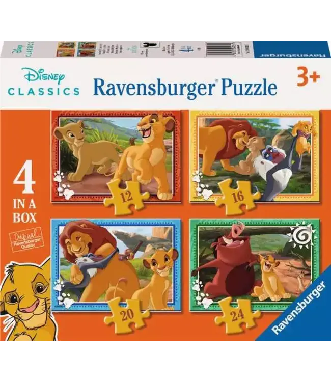 Ravensburger Disney Classics - Lion King: Onthoud wie je bent (4 in a Box)